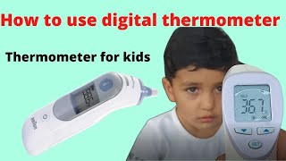 How to use digital thermometer [upl. by Suoivatco]