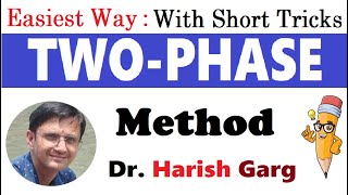 Two Phase Method of LPP [upl. by Breskin]