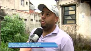 Casas correm risco de desmoronamento em Carapicuíba SP [upl. by Kylah]