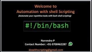 Complete Shell Scripting Tutorials  Introduction to Shell Scripting [upl. by Caddric438]