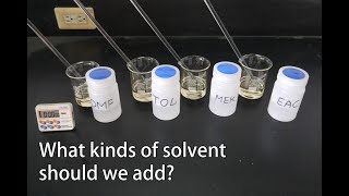 Solvents for PU and PSA adhesive [upl. by Ahsieyk]