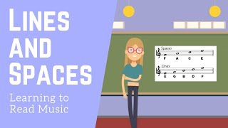 Learning to Read Music Treble Clef Lines and Spaces [upl. by Kelsy209]