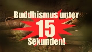 Buddhismus unter 15 SEKUNDEN erklärt Buddhismus [upl. by Aihcrop]