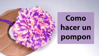 Como hacer pompones de estambre [upl. by Hillman]