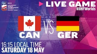 Canada vs Germany  Full Game  2019 IIHF Ice Hockey World Championship [upl. by Salena]