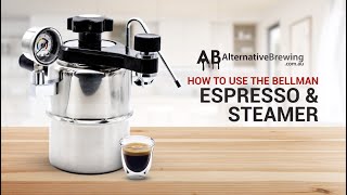 How to use the Bellman Stovetop Espresso Maker amp Steamer [upl. by Awahsoj]