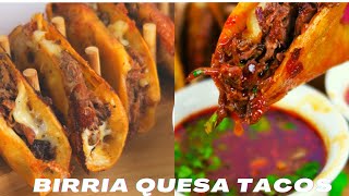 DELICIOUS MEXICAN BIRRIA QUESA TACO RECIPE THE EASY WAY [upl. by Chemarin154]