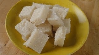 Fresh Nariyal Barfi  Sanjeev Kapoor Khazana [upl. by Jaquenette909]