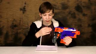 Nerf Elite Stryfe Review and Shooting [upl. by Nadeen]