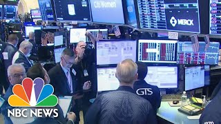 Stock Trading Halted After Markets Plunge At Market Open  NBC News [upl. by Eyllom]