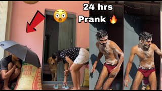 24 hours prank challenge 🔥  Ginni Pandey pranks [upl. by Aiet]