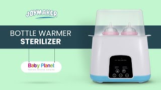 Joymaker Bottle Warmer amp Steriliser  Baby Planet [upl. by Attelrahc892]