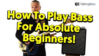 Beginners Guide To Bass Guitar  Lesson 1 The Absolute Basics [upl. by Ecinaej145]