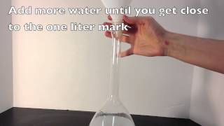 Making a 1 M NaCl solution [upl. by Yared]