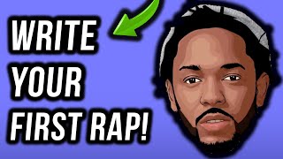 How To Write A Rap Your First Verse In Under 11 Minutes StepByStep [upl. by Alrahs348]