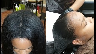 PART 1 TouchupUpdate Japanese Hair StraighteningThermal Reconditioning [upl. by Arjun]