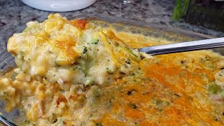 BROCCOLI CHEESE RICE CASSEROLE  Creamy Broccoli Cheese Rice Casserole Recipe [upl. by Anneyehc796]