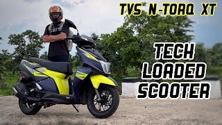 2022 TVS NTorq 125 XT Review  Tech Loaded 🔥 [upl. by Ashelman496]