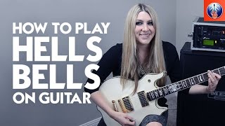 How to Play Hells Bells on Guitar  ACDC Guitar Lesson [upl. by Teerprug983]