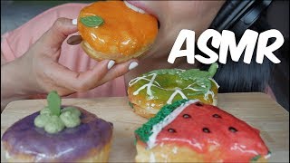 ASMR Fruit Flavour DONUTS Mister Donut Thailand EATING SOUNDS  SASASMR [upl. by Richard483]