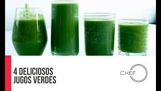 Cómo ELIMINAR lo que tu cuerpo no necesita con estos 4 Jugos Verdes [upl. by Neirual177]