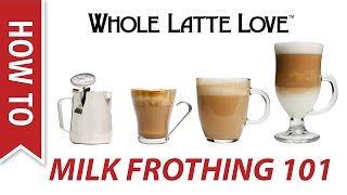 Milk Frothing for Beginners [upl. by Eimrej516]