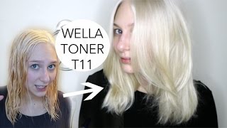 WELLA T11 BLONDE TONER DEMO [upl. by Plerre]