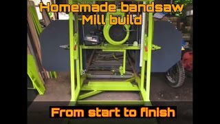 homemade bandsaw mill [upl. by Bashemeth]