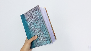 DIY Art Journal Tutorial For Beginners  Step By Step Process [upl. by Enahc]