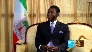 Teodoro Obiang Nguema Mbasogo président de la République de Guinée Équatoriale 10042012 [upl. by Haland]