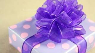 Moño Pom Pom  Puffy  How to Gift Bows [upl. by Akinar54]