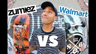 WALMART VS ZUMIEZ SKATEBOARDS  Same Brand Different Shop [upl. by Stedt454]