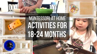 MONTESSORI AT HOME Toddler Activities for 1824 Month Olds [upl. by Eedia112]