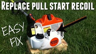 HOW TO FIX STIHL PULL START RECOIL [upl. by Nyliac]