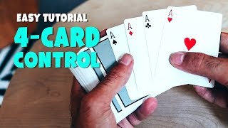 The BEST 4 Card Control  MAGIC TUTORIAL [upl. by Licec]