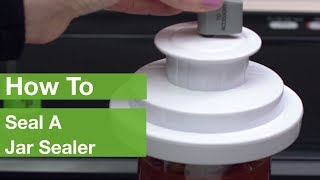 How To Seal A Jar Sealer  FoodSaver® [upl. by Nona]