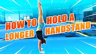 Gymnastics How To Hold A Handstand Longer Rachel Marie [upl. by Pace]