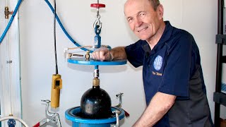 Hydrostatic Testing A Scuba Tank Part 2  Scuba Tech Tips S11E04 [upl. by Adanama376]