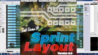 SprintLayout  Redrawing a PCB using scanned copies [upl. by Allyn374]