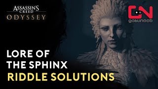 Assassins Creed Odyssey  Sphinx Riddle Solutions [upl. by Uella]