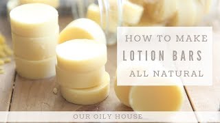 Homemade Lotion Bars with Essential Oils [upl. by Wasson]