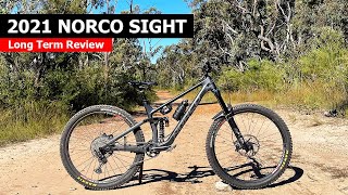 2021 Norco Sight 29er Review  12 Months Riding the All Mountain Machine [upl. by Yrakaz]