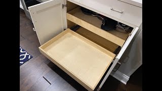 Installing Kitchen Cabinet PullOut Drawers [upl. by Engedi771]