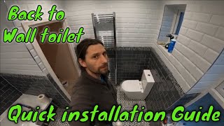 How to fit a back to wall toilet [upl. by Odnomor]