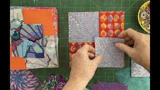 Sunday Chat while I work on the Flying Goose Quilt in Kaffe Fassett fabric [upl. by Kyl]