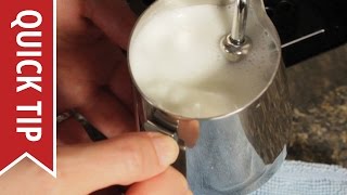 How to AutoFroth Milk for Lattes [upl. by Ruckman285]