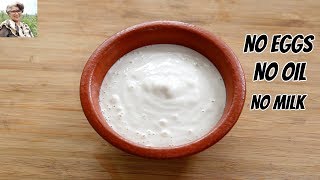 Oil Free amp Eggless Mayonnaise In 1 Minute  How To Make Homemade Mayonnaise In A MixieMixer Grinder [upl. by Florrie]