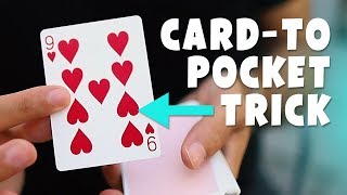 Card APPEARS in your POCKET  Magic Tutorial [upl. by Dennard]