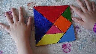 Cómo hacer un Tangram [upl. by Shanley]