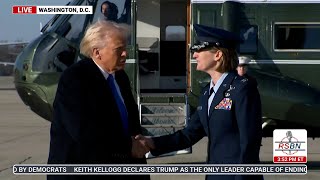 REPLAY President Trump Departs from JBA to West Palm Beach  2725 [upl. by Letnahc410]